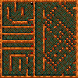 Thumbnail for a map of Level: 31 - Graveyard for the Arcade game Gauntlet.