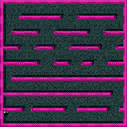 Thumbnail for a map of Level: 36 - Frogger for the Arcade game Gauntlet.