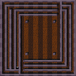 Thumbnail for a map of Level: 44 - Pylons for the Arcade game Gauntlet.