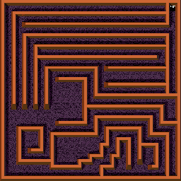 Thumbnail for a map of Level: 46 - Serpents for the Arcade game Gauntlet.