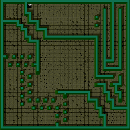 Thumbnail for a map of Level: 50 - Bluegreen for the Arcade game Gauntlet.
