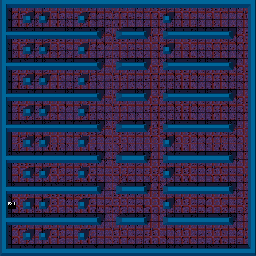 Thumbnail for a map of Level: 54 - Abacus for the Arcade game Gauntlet.