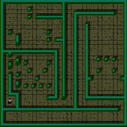 Thumbnail for a map of Level: 57 - Mugshot for the Arcade game Gauntlet.