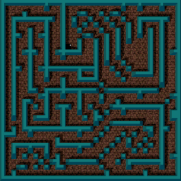 Thumbnail for a map of Level: 65 - Teatime for the Arcade game Gauntlet.