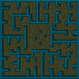 Thumbnail for a map of Level: 83 - Gazebo for the Arcade game Gauntlet.