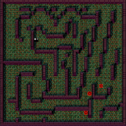 Thumbnail for a map of Level: 85 - Haunted for the Arcade game Gauntlet.