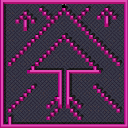 Thumbnail for a map of Level: 89 - Arrows for the Arcade game Gauntlet.