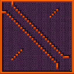 Thumbnail for a map of Level: 91 - Alley for the Arcade game Gauntlet.