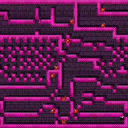 Thumbnail for a map of Level: 98 - Dvorak for the Arcade game Gauntlet.