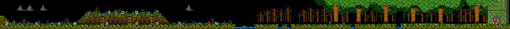 Thumbnail for a map of Stage 1 for the Arcade game Ghosts 'N Goblins.