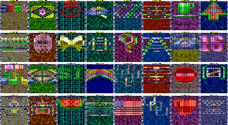 Thumbnail for a map of Scenes for the Arcade game Gigas.