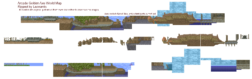 Thumbnail for a map of World for the Arcade game Golden Axe.