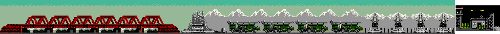 Thumbnail for a map of Stage 1: Missile Base for the Arcade game Green Beret.