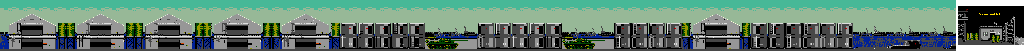 Thumbnail for a map of Stage 2: Harbor for the Arcade game Green Beret.