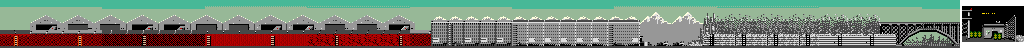 Thumbnail for a map of Stage 3: Bridge for the Arcade game Green Beret.