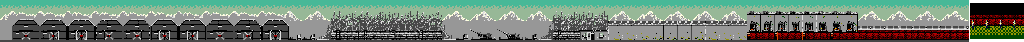 Thumbnail for a map of Stage 4: Prison Camp for the Arcade game Green Beret.