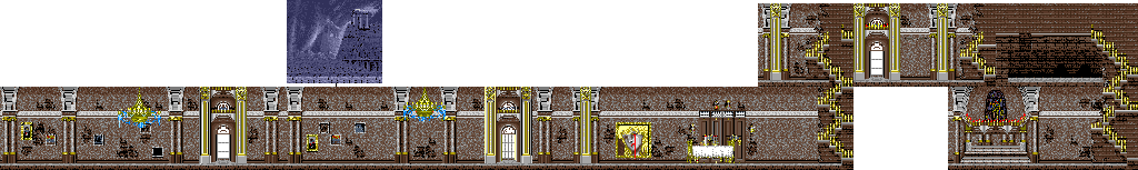Thumbnail for a map of Stage 3 for the Arcade game Haunted Castle.