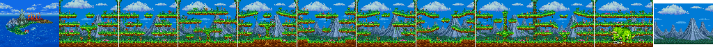 Thumbnail for a map of Jungle Day for the Arcade game Joe & Mac Returns.