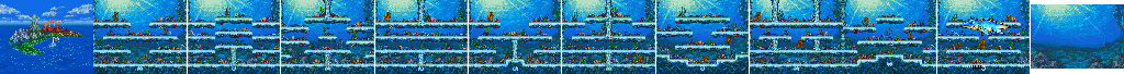 Thumbnail for a map of Ocean for the Arcade game Joe & Mac Returns.