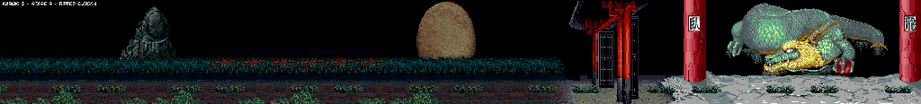 Thumbnail for a map of Round 3 for the Arcade game Kabuki-Z.
