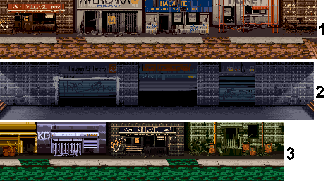 Thumbnail for a map of Stage 2 for the Arcade game Karate Blazers.