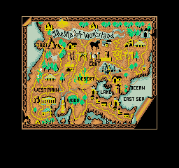 Thumbnail for a map of Map Of Wonderland for the Arcade game Karnov.