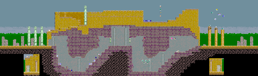 Thumbnail for a map of Scene 2 for the Arcade game Karnov.