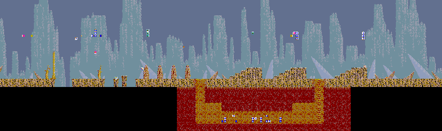 Thumbnail for a map of Scene 3 for the Arcade game Karnov.