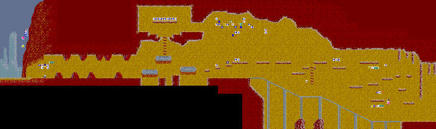 Thumbnail for a map of Scene 4 for the Arcade game Karnov.