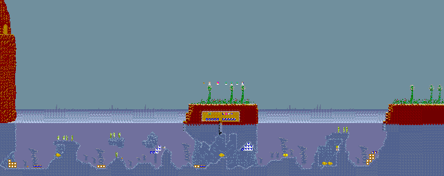Thumbnail for a map of Scene 5 for the Arcade game Karnov.