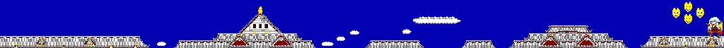 Thumbnail for a map of Round 8: The Castle Rooftops for the Arcade game Kid Niki: Radical Ninja.