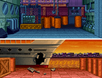 Thumbnail for a map of Stage 3 for the Arcade game Knuckle Bash.