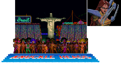 Thumbnail for a map of Brazil for the Arcade game Knuckle Heads.