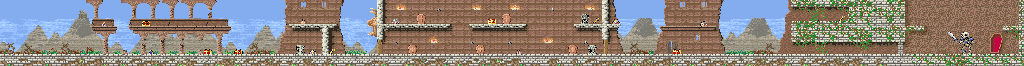 Thumbnail for a map of 1: Ruins for the Arcade game Legend Of Hero Tonma.