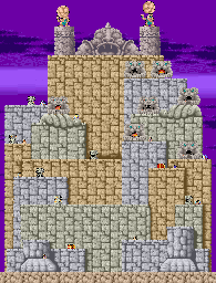 Thumbnail for a map of 4: Statue for the Arcade game Legend Of Hero Tonma.