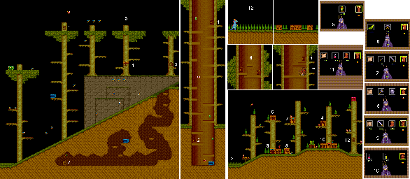 Thumbnail for a map of Stage 2 for the Arcade game Legend Of Makai.