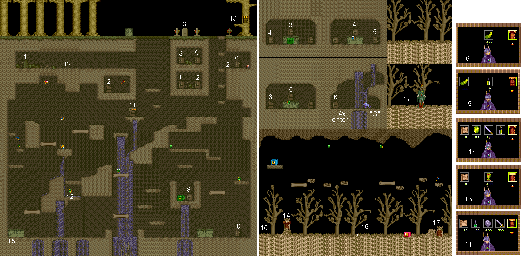 Thumbnail for a map of Stage 4 for the Arcade game Legend Of Makai.