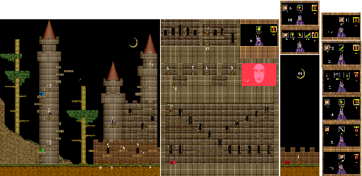 Thumbnail for a map of Stage 6 for the Arcade game Legend Of Makai.