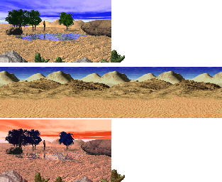 Thumbnail for a map of Stage 3A: Taklimakan Desert for the Arcade game Legend Of Silkroad.