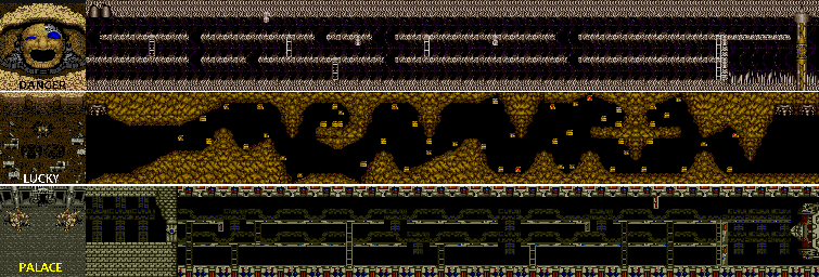Thumbnail for a map of Area 1 Underground for the Arcade game Legendary Wings.