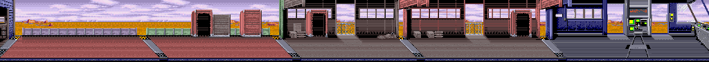 Thumbnail for a map of Stage 3: Train for the Arcade game Legionnaire.