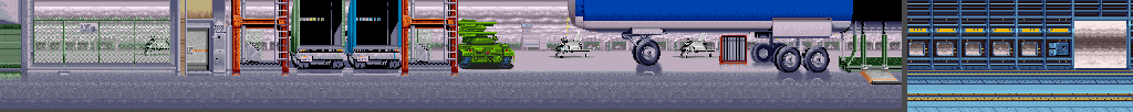Thumbnail for a map of Stage 4: Rainy Base for the Arcade game Legionnaire.