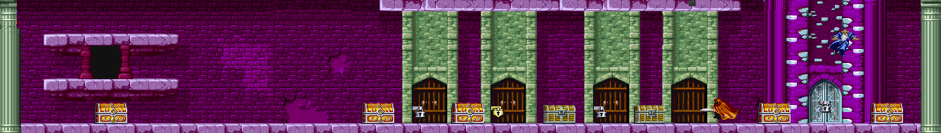 Thumbnail for a map of Floor 30 for the Arcade game Magic Sword: Heroic Fantasy.