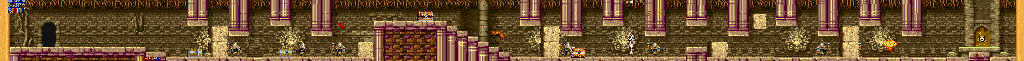 Thumbnail for a map of Floor 34 for the Arcade game Magic Sword: Heroic Fantasy.