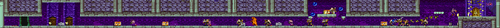 Thumbnail for a map of Floor 35 for the Arcade game Magic Sword: Heroic Fantasy.