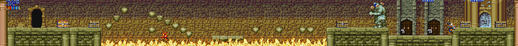 Thumbnail for a map of Floor 39 for the Arcade game Magic Sword: Heroic Fantasy.