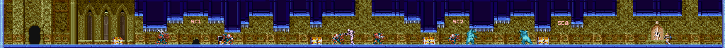 Thumbnail for a map of Floor 43 for the Arcade game Magic Sword: Heroic Fantasy.
