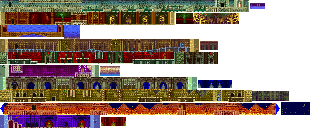 Thumbnail for a map of Floors 11-20 for the Arcade game Magic Sword: Heroic Fantasy.