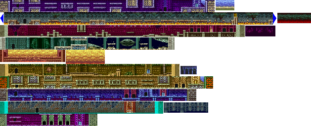 Thumbnail for a map of Floors 21-30 for the Arcade game Magic Sword: Heroic Fantasy.