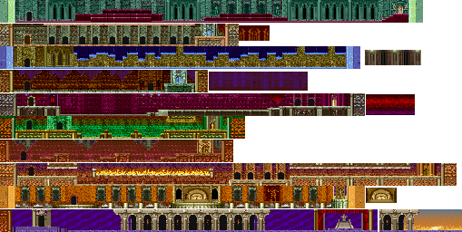 Thumbnail for a map of Floors 41-50 for the Arcade game Magic Sword: Heroic Fantasy.